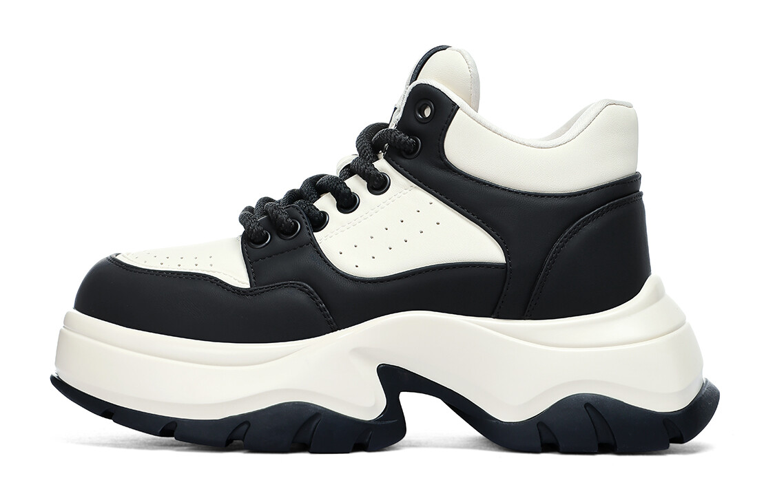 

Кроссовки C°BANNER Lifestyle Shoes Women's Mid-top Black/White, черный/белый
