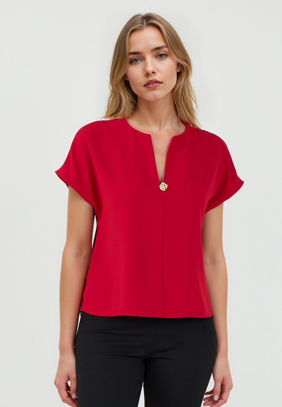 

Блуза Jimmy Key REGULAR FIT V-NECK, Red