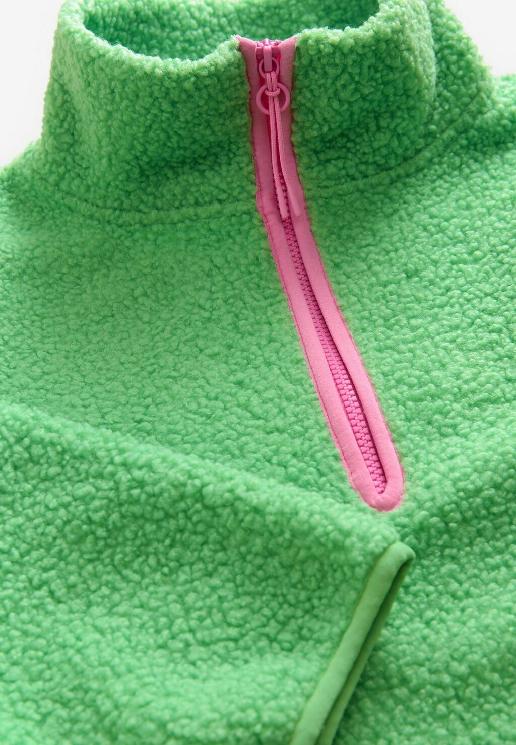 

Флисовый джемпер OUTDOOR BORG QUARTER ZIP Next, зеленый