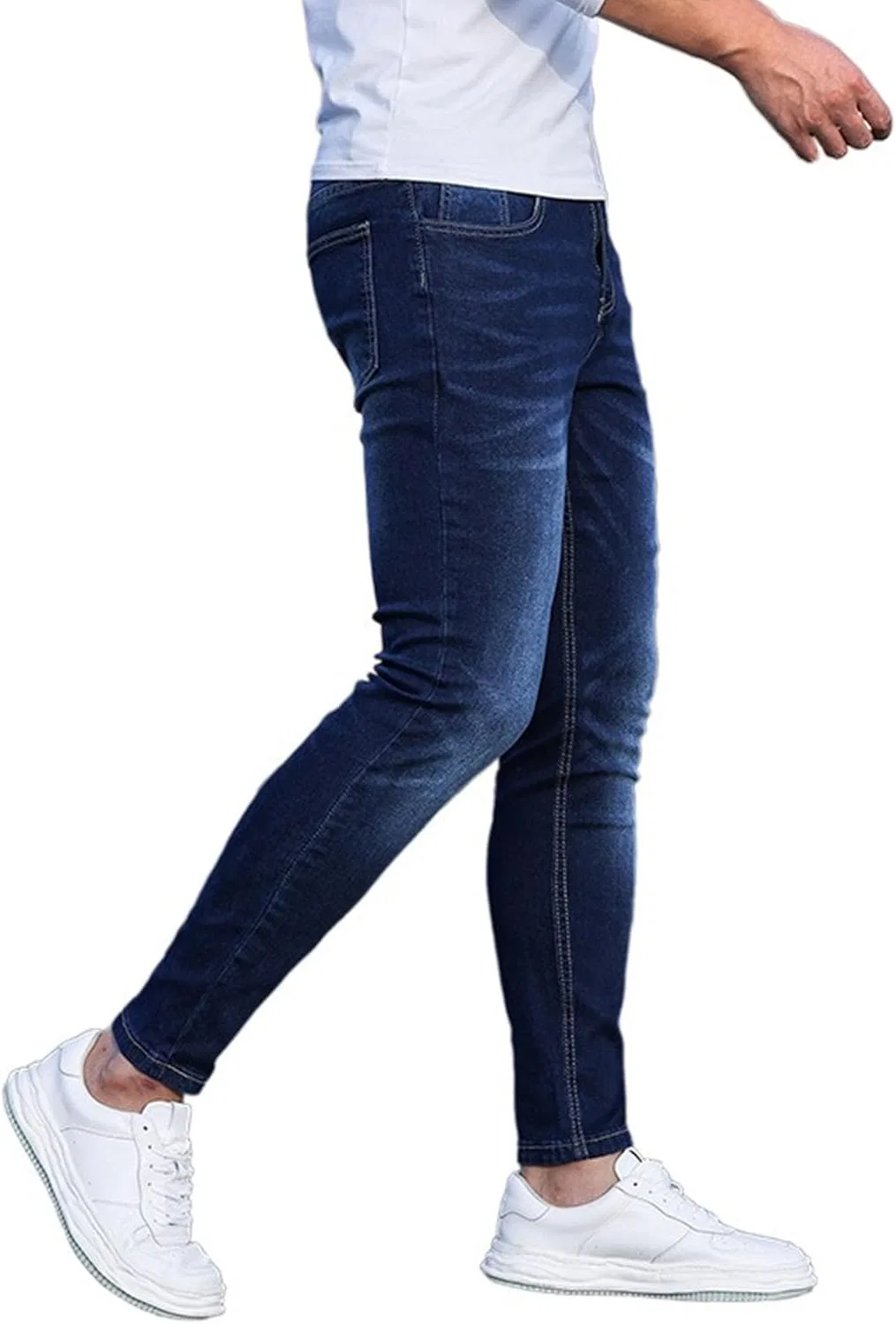 Джинсы Slim Fit, Stretch, синие — фото 3