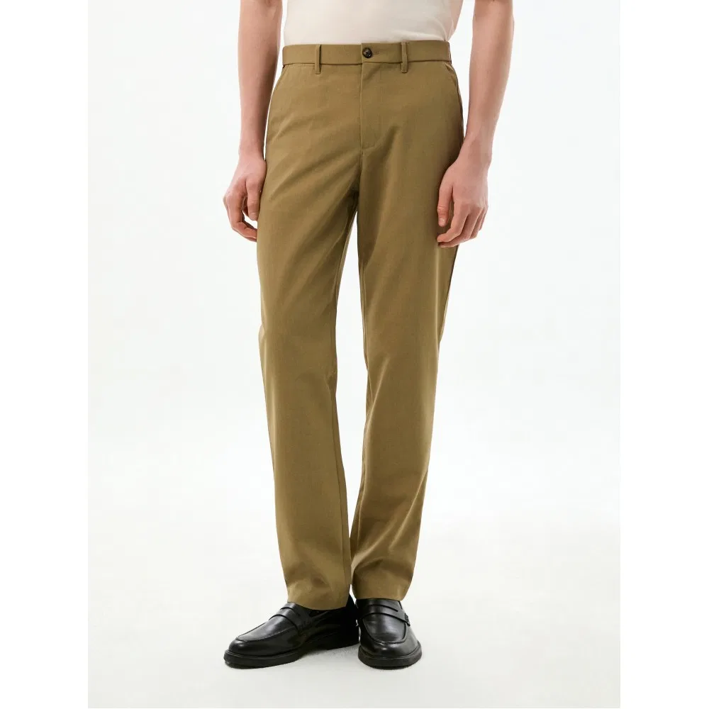 Мужские брюки Denton Fit Drytouch тёмно-бежевые от Tommy Hilfiger — фото 3