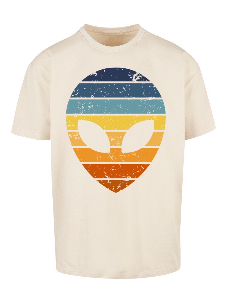 

Рубашка F4NT4STIC Alien Sonnenuntergang Retro, кремовый