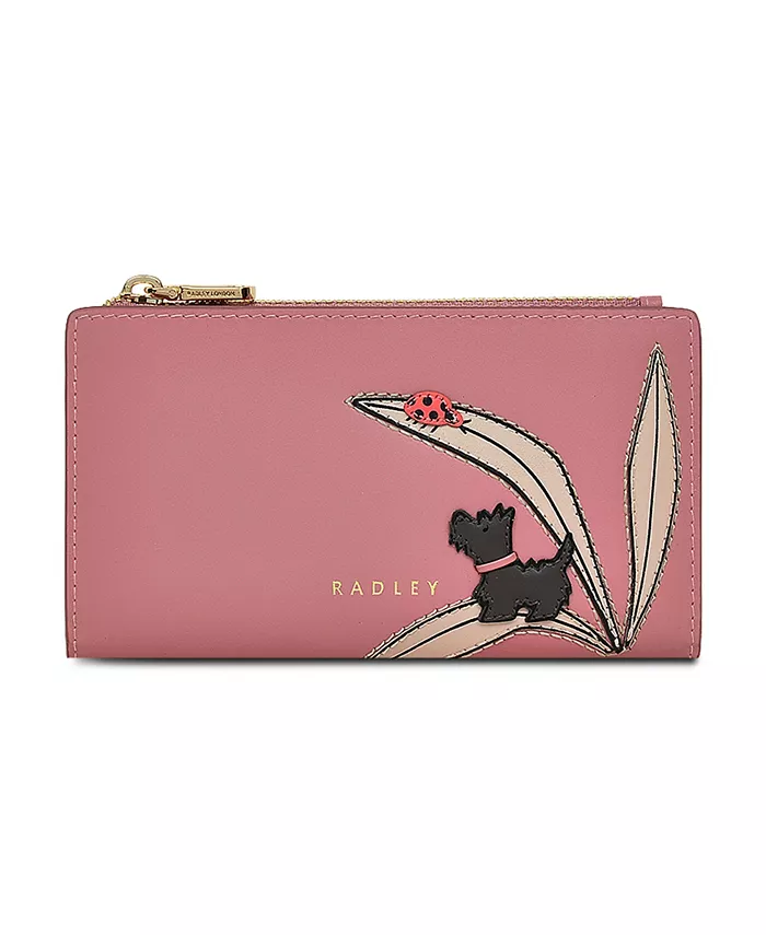 

Кошелек на молнии среднего размера Tales of Spring Radley London, розовый
