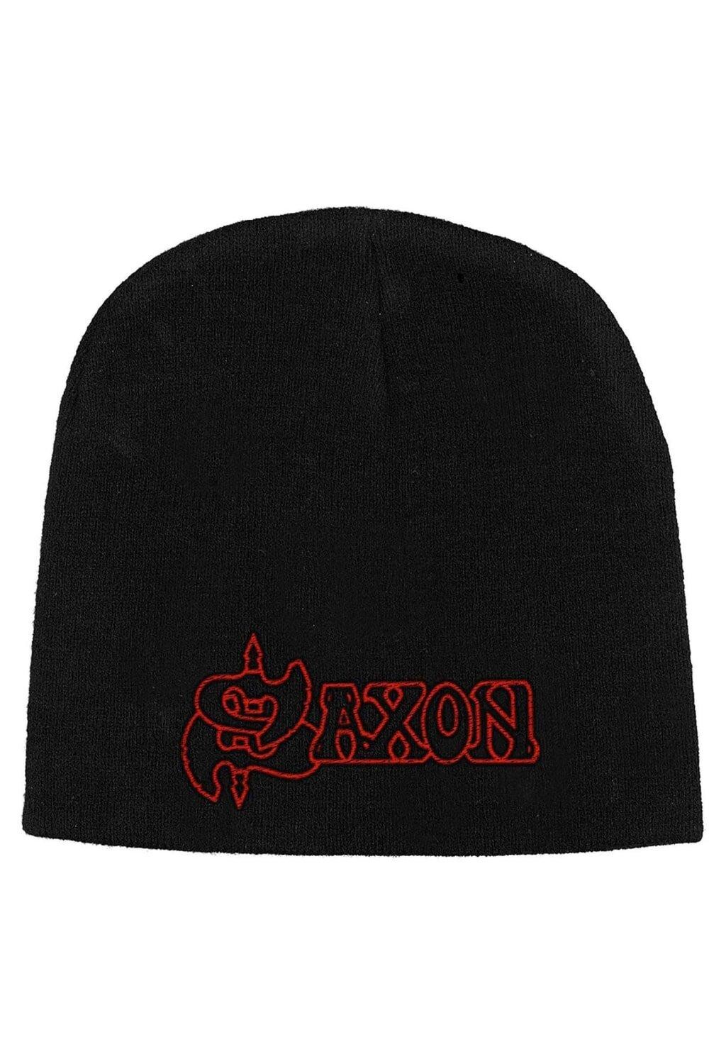 

Шапка-бини с логотипом Saxon, черный
