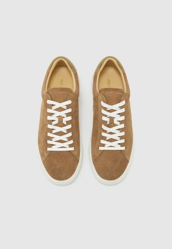 Кроссовки finley с низким верхом стандартной посадки Reiss, Camel Brown — фото 4