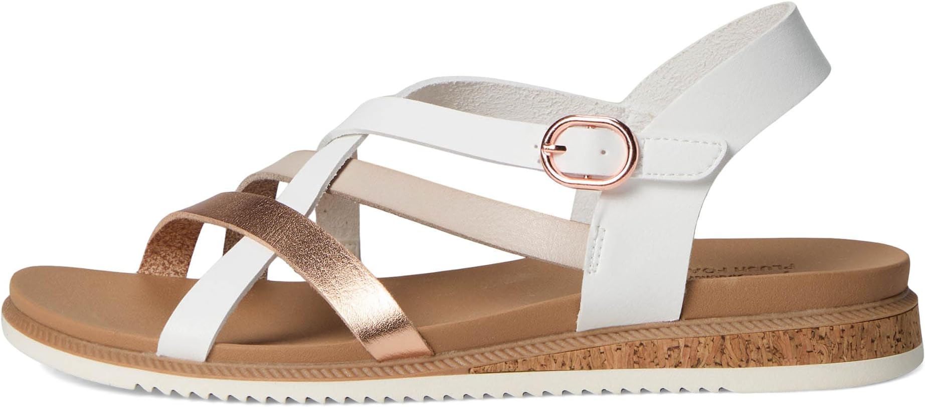 Сандалии BOBS from SKECHERS Women's Desert Kiss Low - Peak Rank, White — фото 4