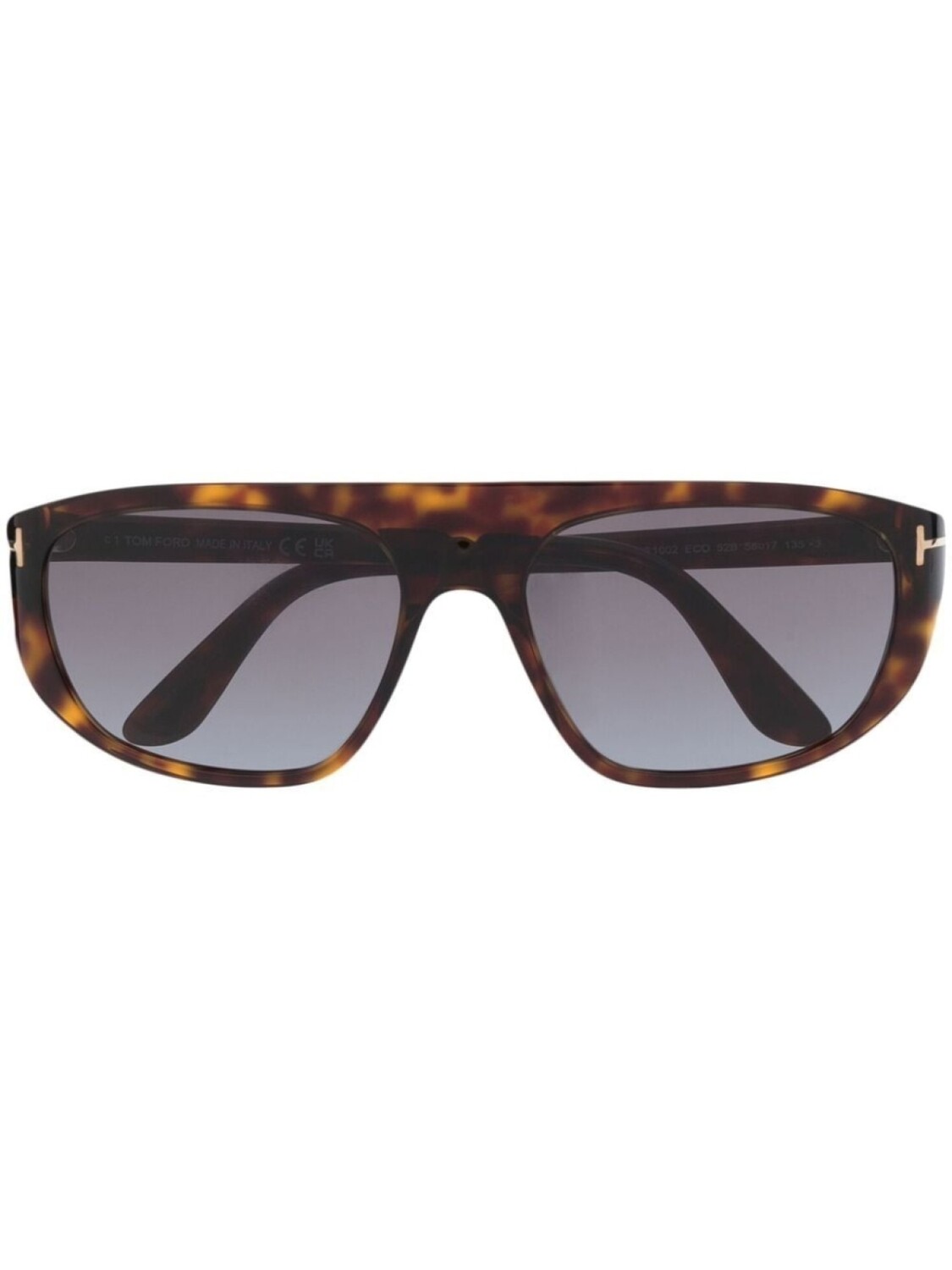 

TOM FORD Eyewear солнцезащитные очки в квадратной оправе, коричневый