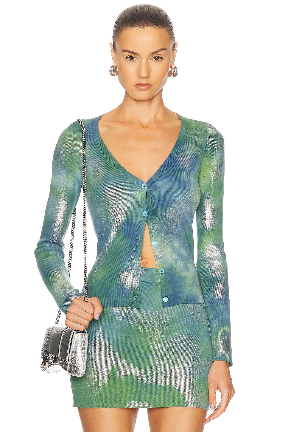

Длинный кардиган с рукавами Diesel, Green & Blue