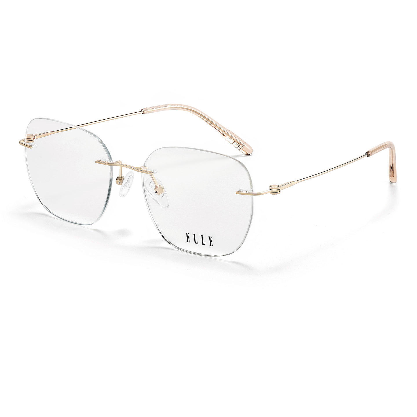 

Оправы для очков квадратные из титанового сплава Unisex ELLE, el1007 a60 золото