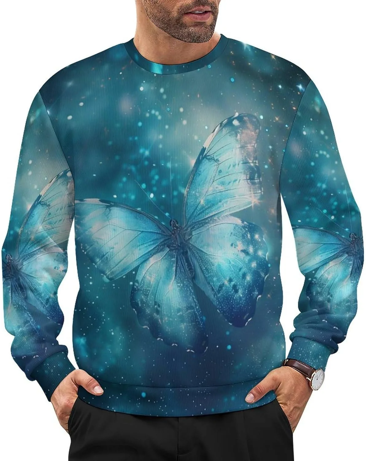 

Свитер Butterfly Loose Fit, оверсайз, длинный рукав, мягкий, для осени и зимы, размеры S-6XL fekznr