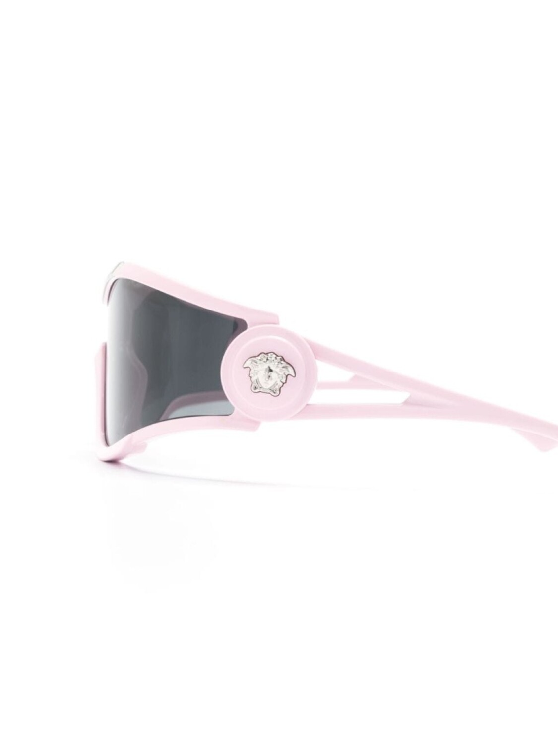 Versace Eyewear солнцезащитные очки-маска Medusa Medallion, розовый — фото 3
