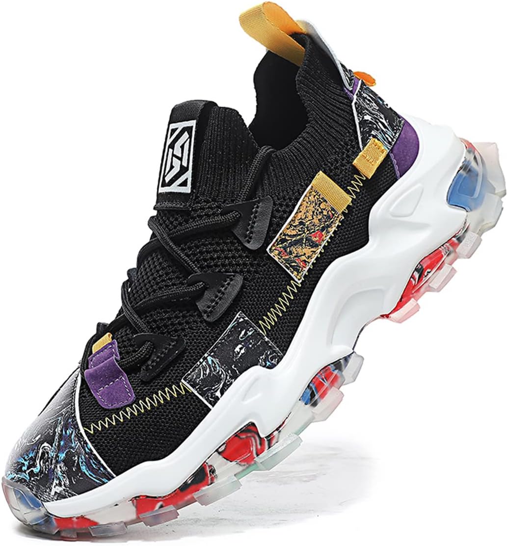 

Мужские спортивные кроссовки GSIGUL, дышащие, противоскользящие, для бега, тренажерного зала, тенниса, ходьбы и джоггинга, черный