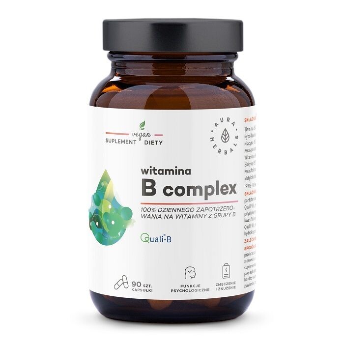 

Комплекс витаминов группы В Aura Herbals Witamina B Complex, 90 шт