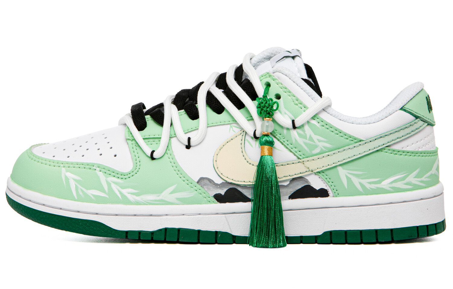 

Кроссовки Nike Dunk Skateboarding Shoes Men Low-top White/green, белый