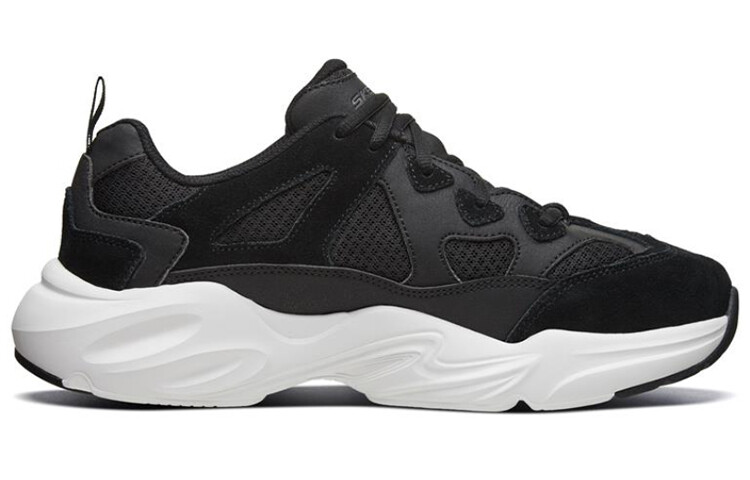 Кроссовки Stamina Airy Chunky для мужчин с низким верхом, черного/белого цвета Skechers — фото 2