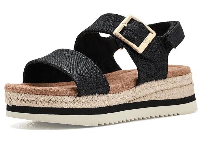 Босоножки на танкетке Giana TOMS Kids, Black