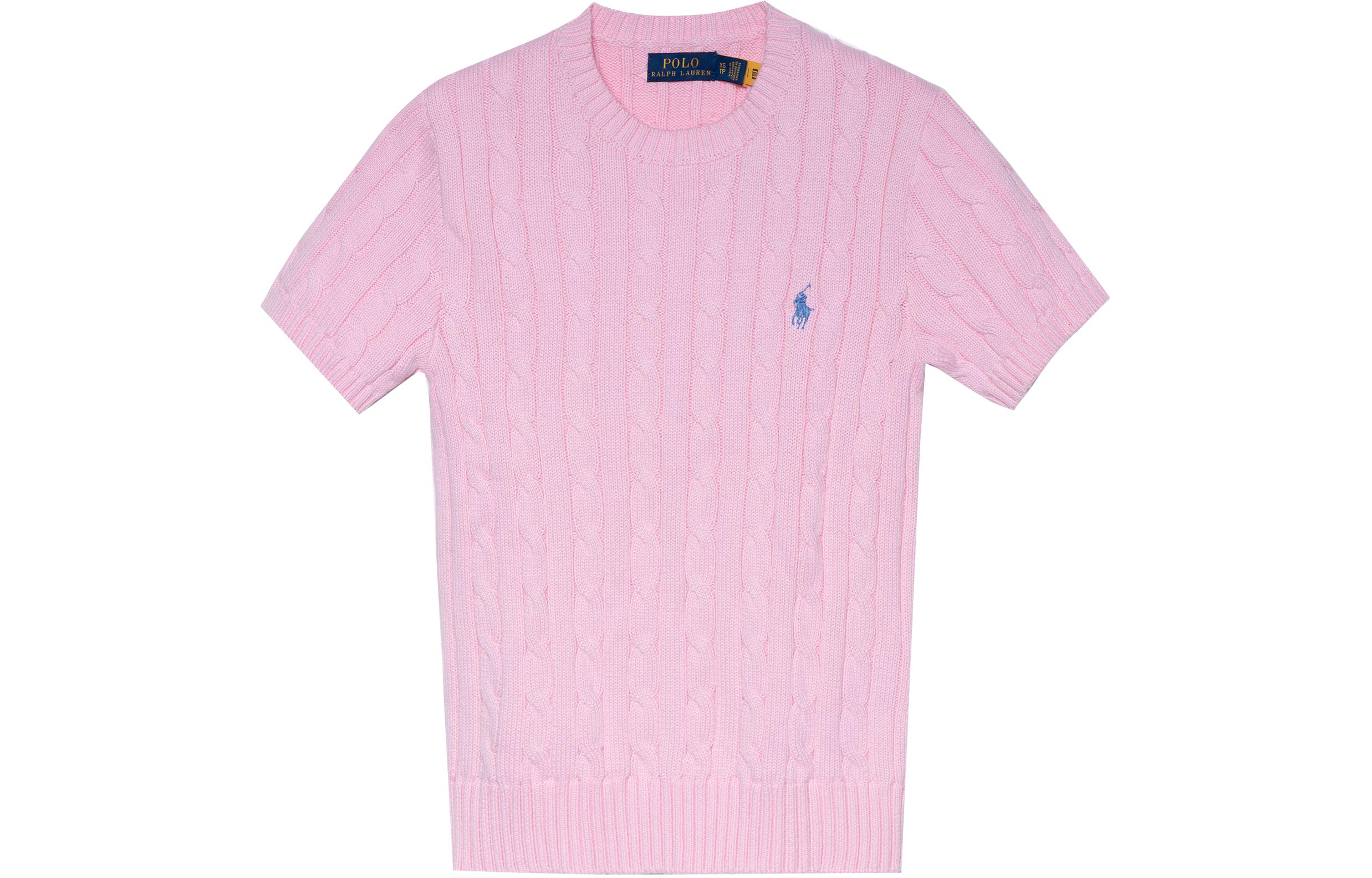 

Весна-Лето 2023 Трикотаж Женская Розовая Футболка Polo Ralph Lauren
