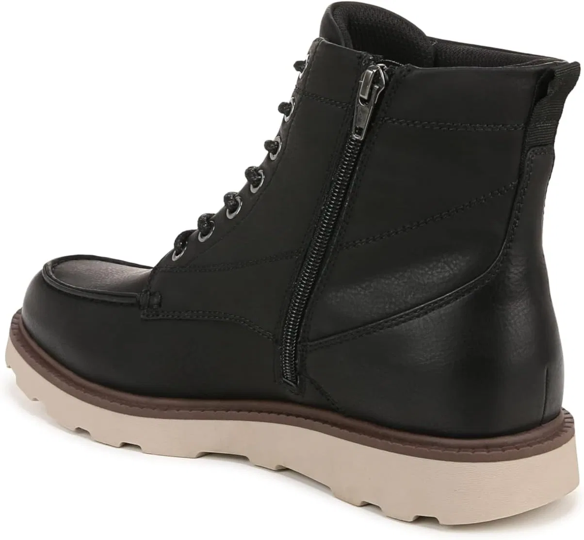 Мужские ботинки Dr. Scholl's Manchester на шнуровке, укороченные, Black (Black Synthetic Leather) — фото 3