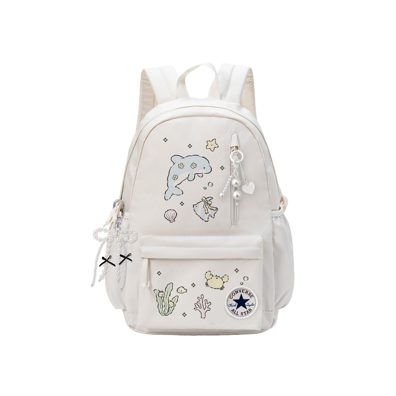 

Converse Полиэстеровый кремовый рюкзак средний унисекс белый, Oxygen Mint