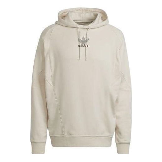 

Толстовка Men's adidas originals Solid Color Chest Logo Printing Pullover Hooded Long Sleeves Beige, бежевый