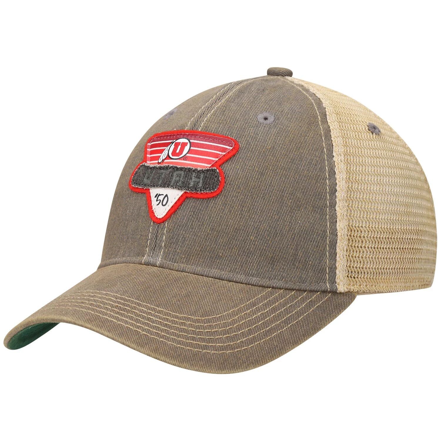 

Мужская серая кепка Utah Utes Legacy Point Old Favorite Trucker Snapback