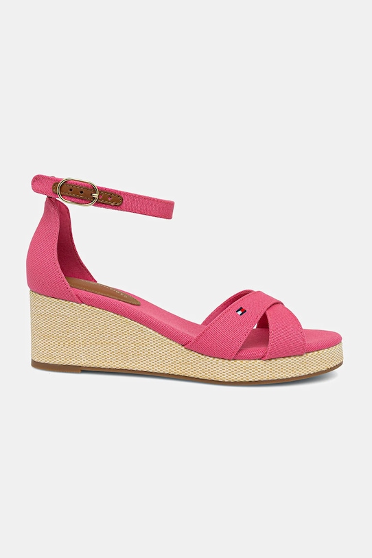 Сандалии Flag Criss-Cros Mid Wedge Espad Tommy Hilfiger, розовый — фото 2