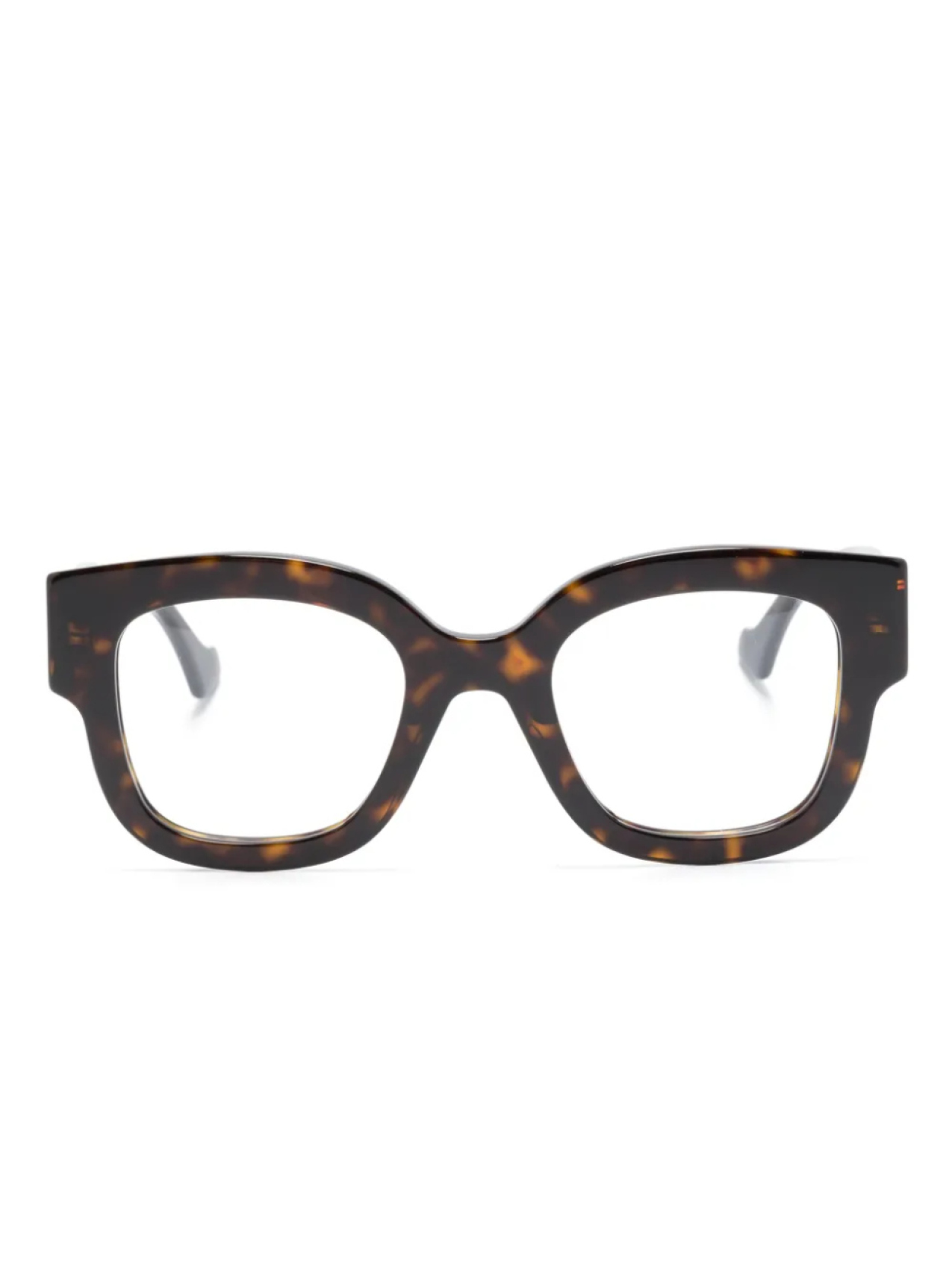 

Очки в круглой оправе Double G Gucci Eyewear, коричневый