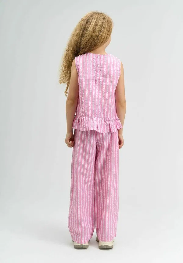 Ширли широкие брюки The New, Carmine Rose Striped — фото 2