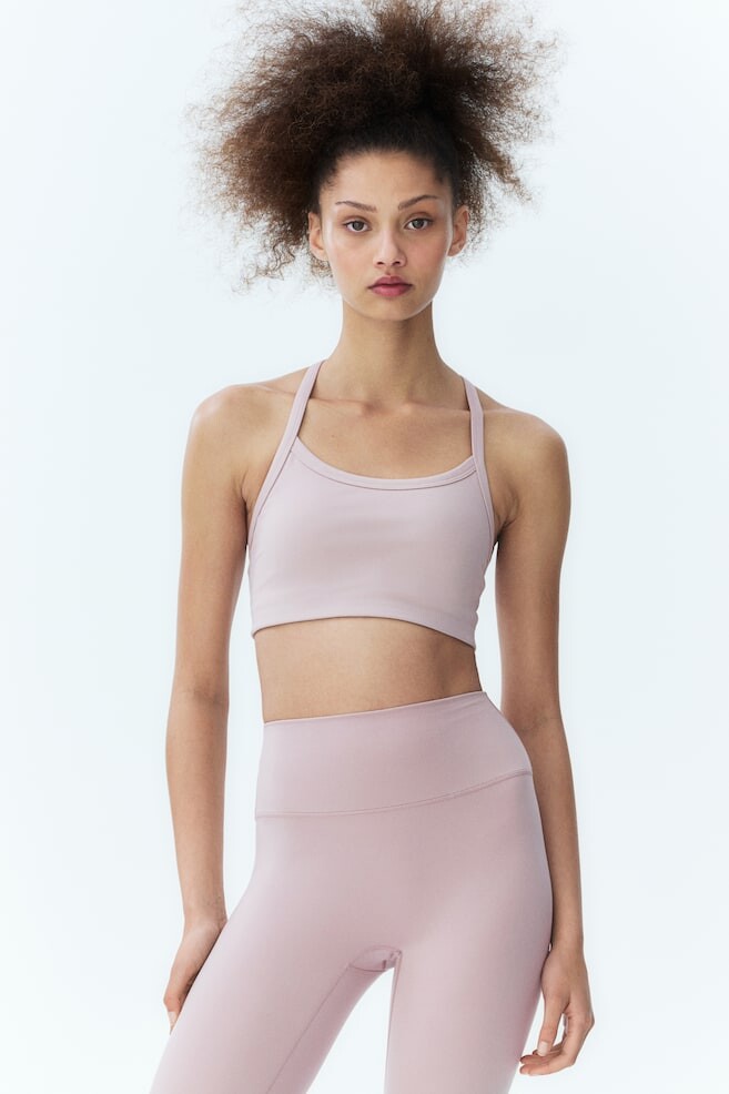 

Спортивный бюстгальтер из материала drymove средней поддержки H&M, фиолетовый