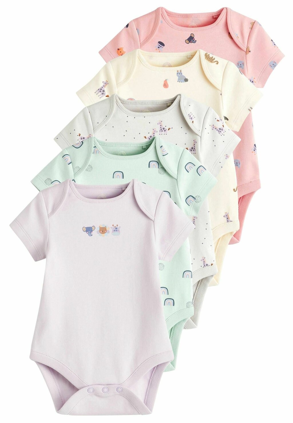 

Боди 5 PACK Next, цвет pink purple