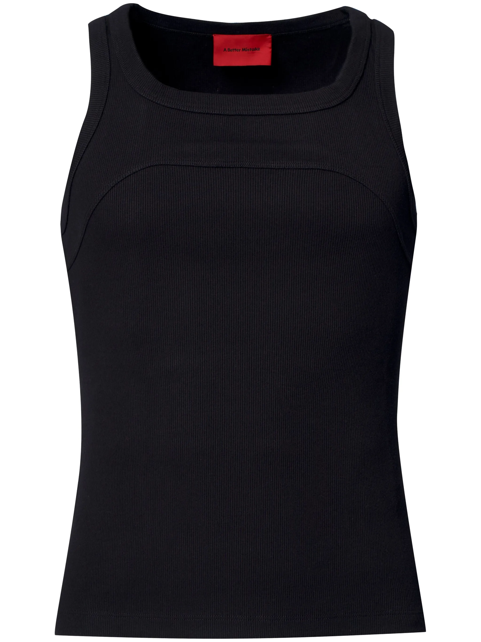 

Топ Exposed в рубчик A Better Mistake, черный