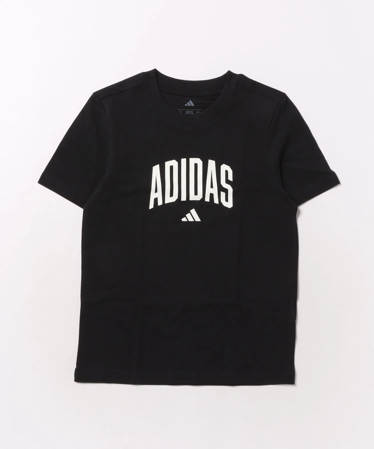 Детская футболка adidas KCOLLEG с графическим принтом чёрная