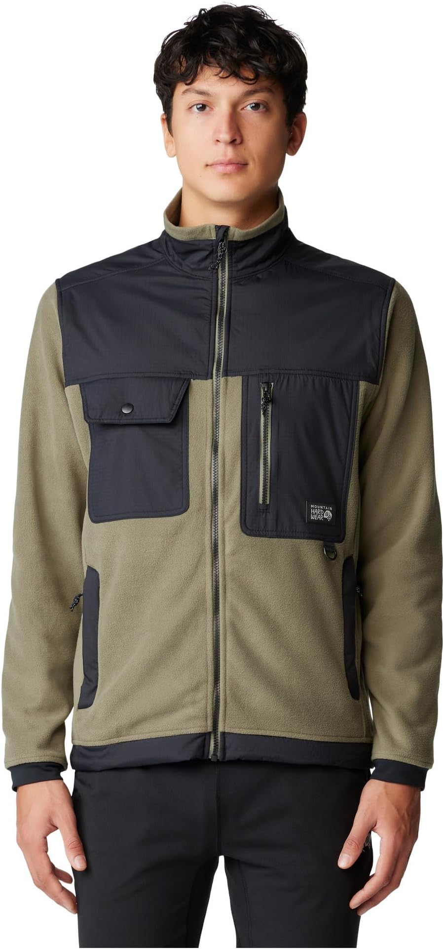 

Куртка Mountain Hardwear First Tracks Fleece Full Zip Jacket, цвет Stone Green/Black