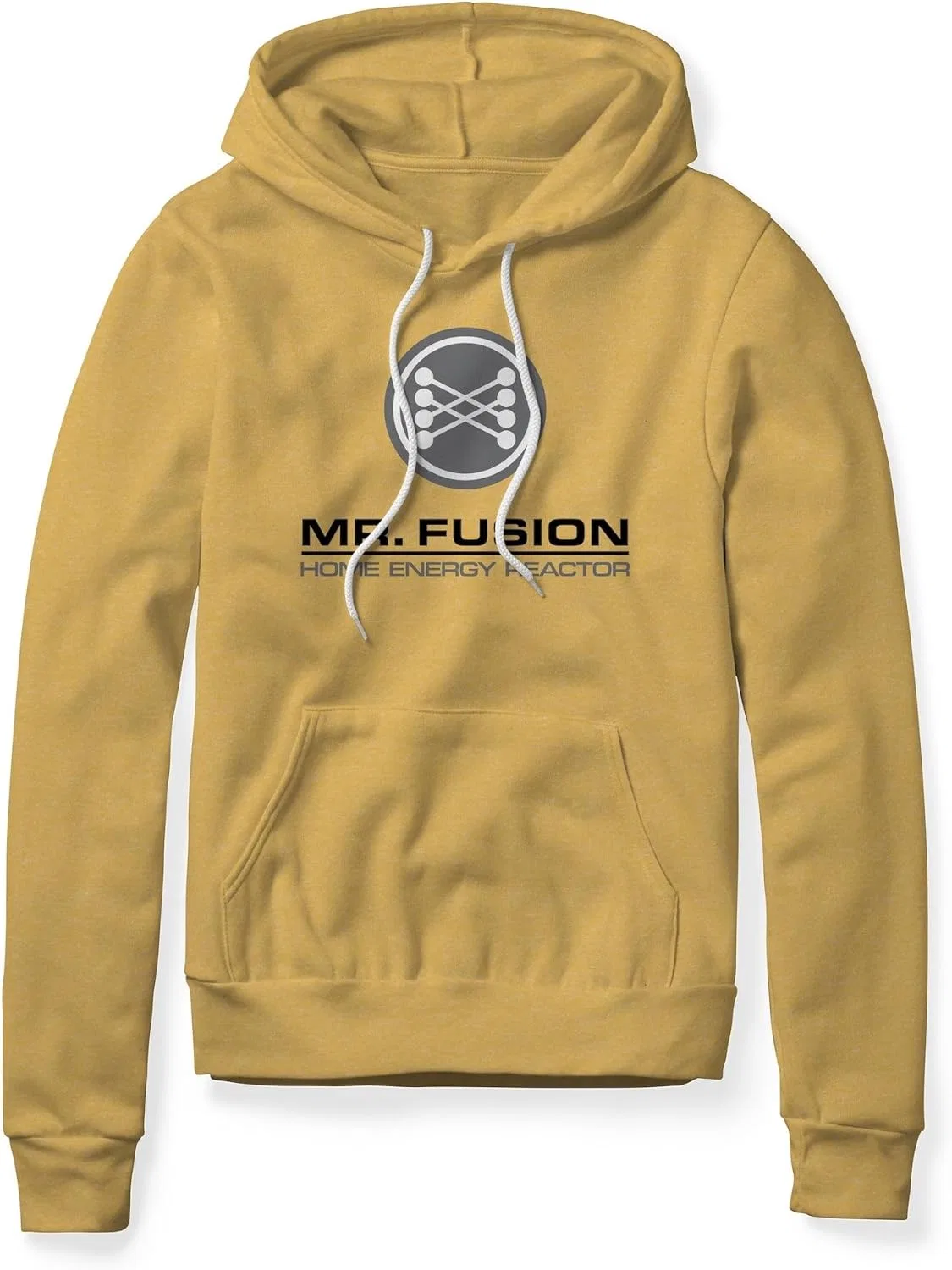 Худи с логотипом Mr. Fusion, флис, Heather Gold