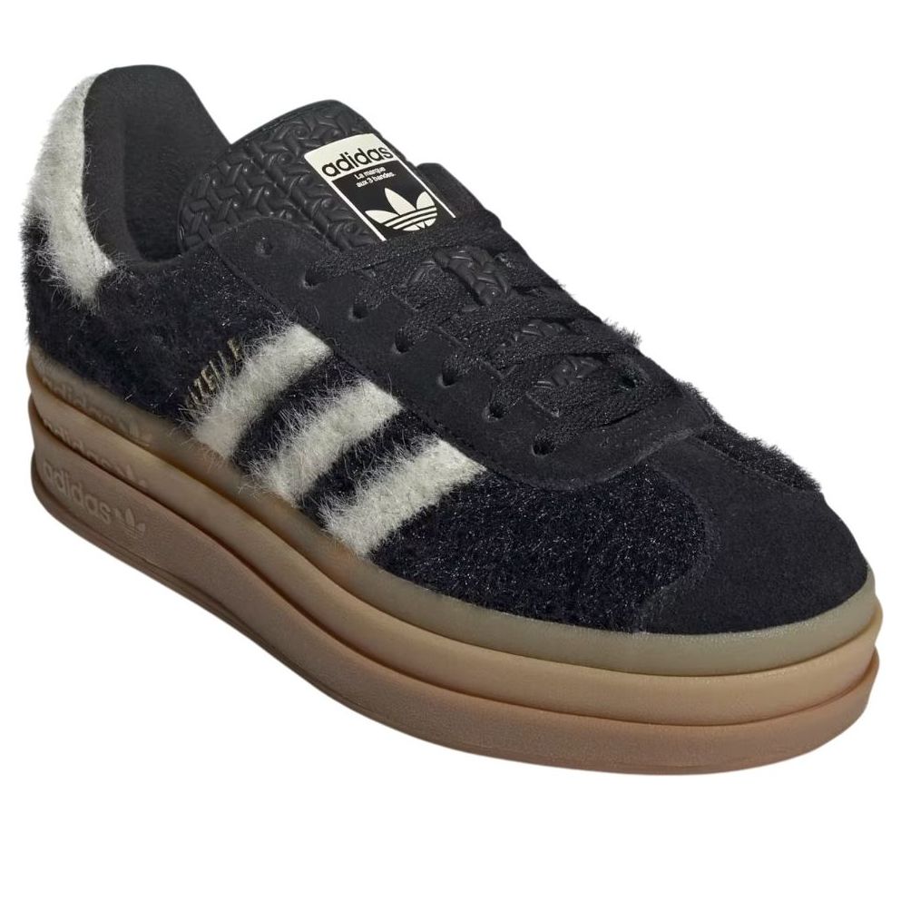 Кроссовки (WMNS) adidas Gazelle Bold 'Black Cream White' — фото 4