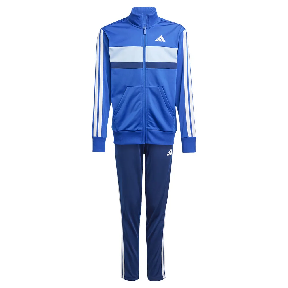 Спортивный костюм adidas Seasonal Essentials Tiberio 3 Stripes Tricot, синий — фото 3