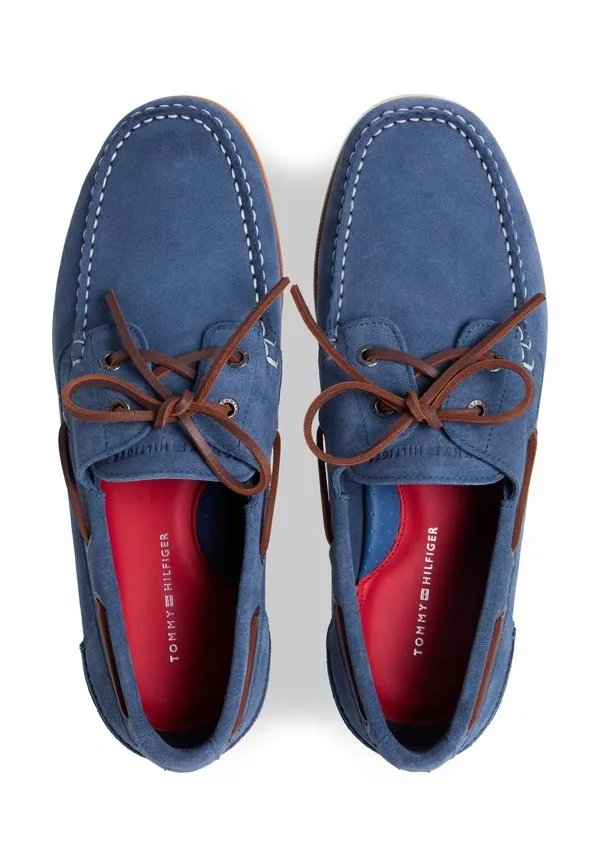 Замшевые лодочные туфли Tommy Hilfiger, Aegean Sea — фото 4
