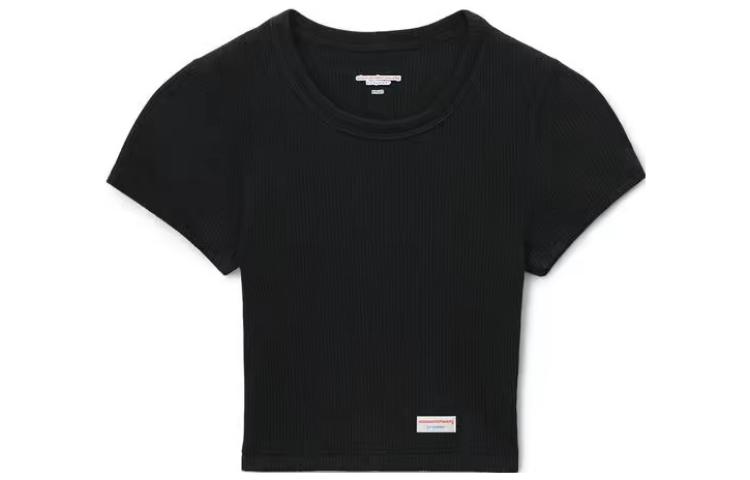 Хлопковая футболка Alexander Wang, черный — фото 3