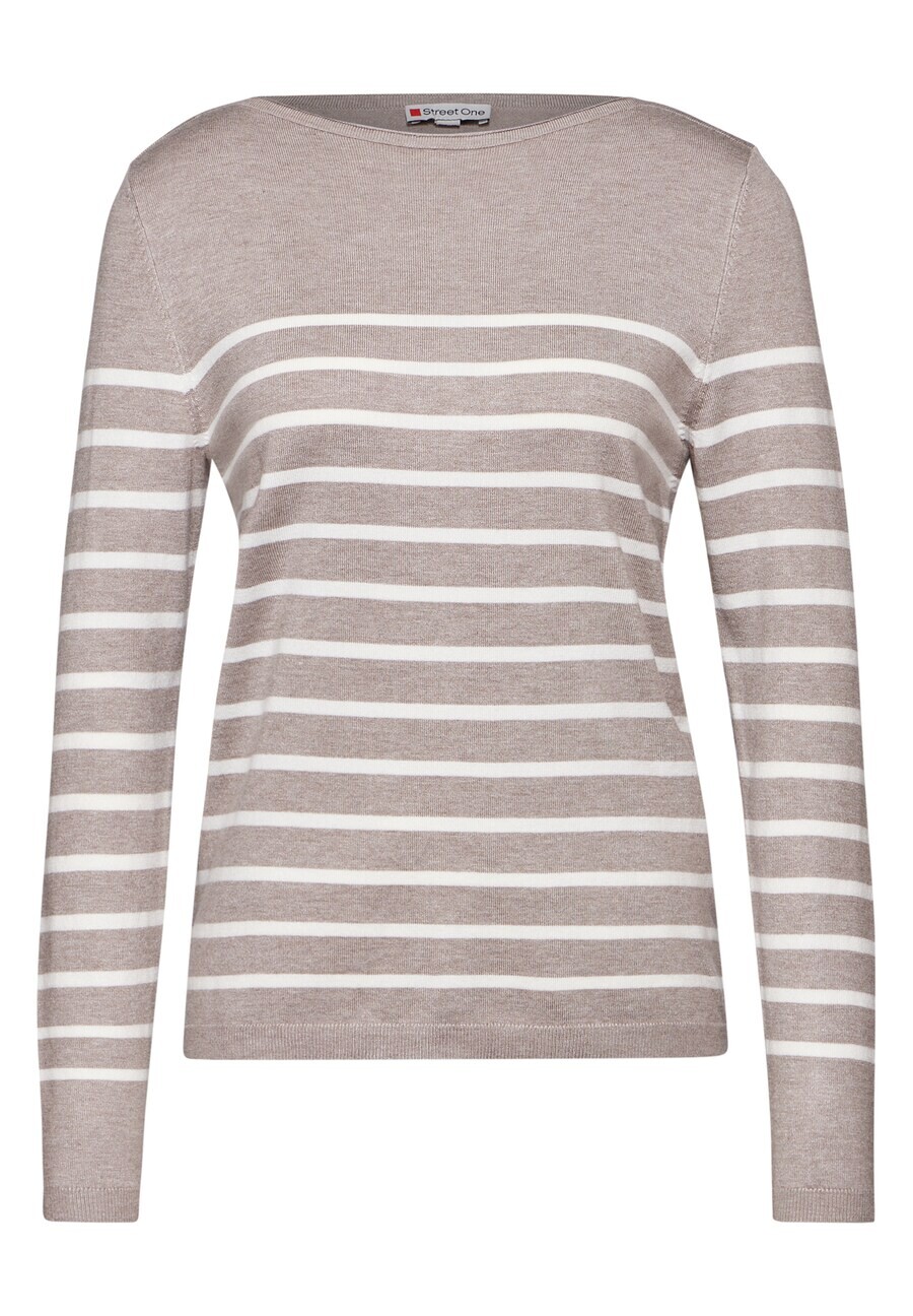 

Тонкий вязаный свитер STREET ONE Sweater, серо-коричневый