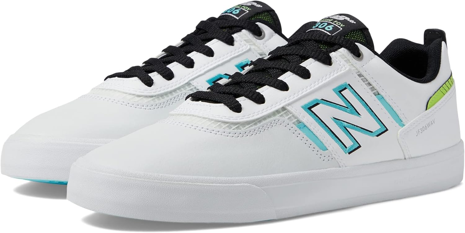 

Кроссовки для скейтбординга New Balance Unisex Adult Numeric 306 V1, белый/голубой