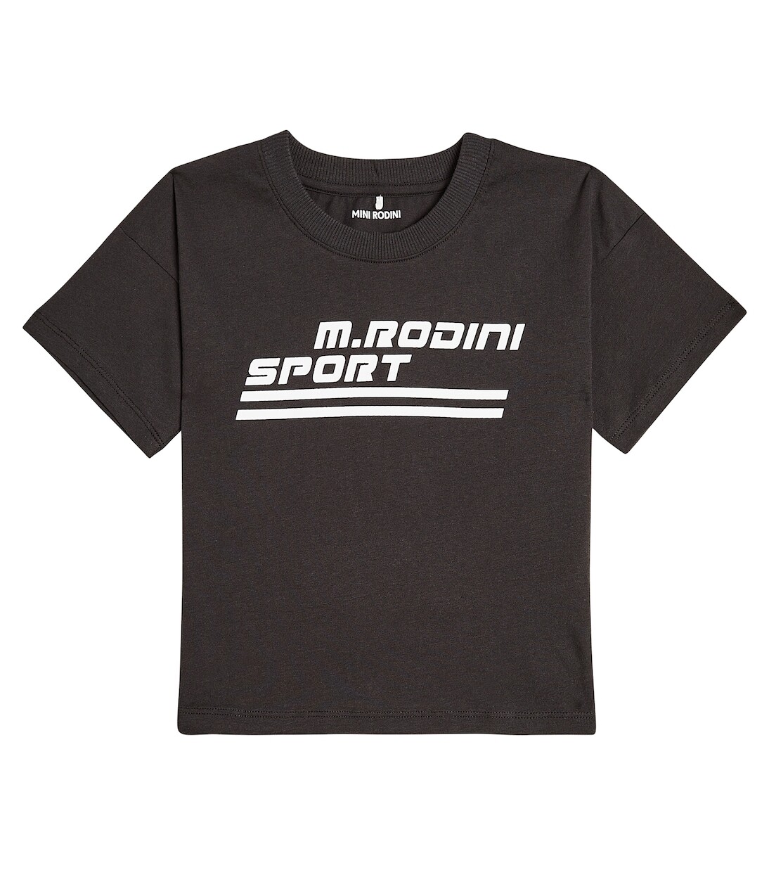 

Спортивная футболка из хлопкового джерси Mini Rodini, черный
