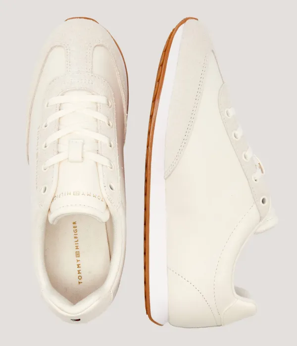 Кроссовки Heritage Fashion Run Mix из матовой кожи Tommy Hilfiger, бежевый — фото 4