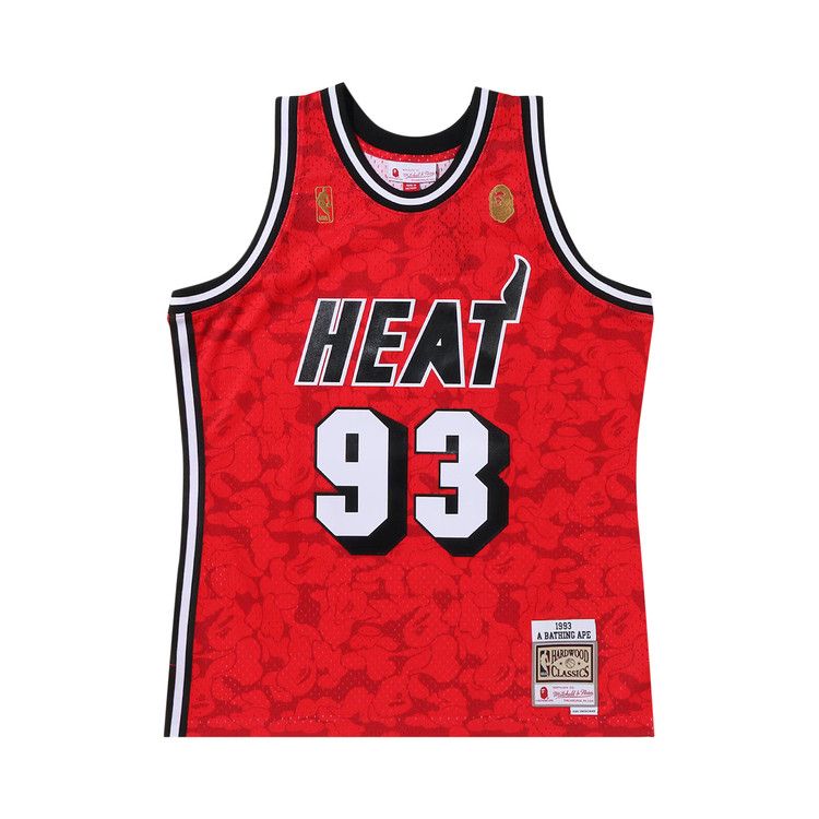 

Джерси BAPE x Mitchell & Ness Miami Heat Jersey, Red