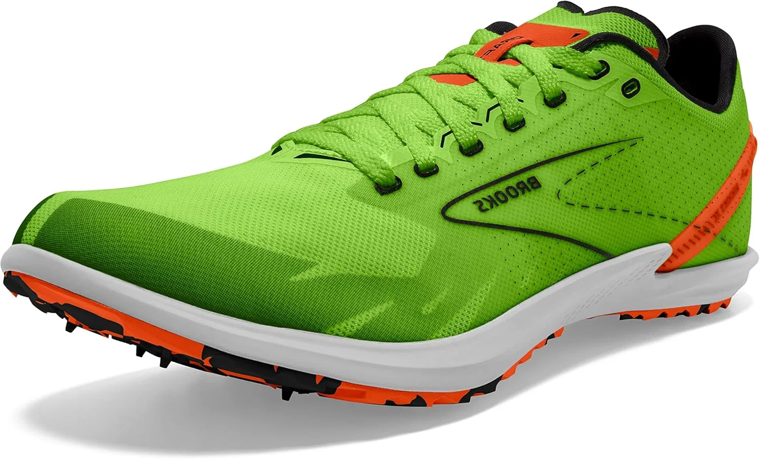 Мужские кроссовки Brooks Draft Xc без шипов, Green Gecko Red Orange White
