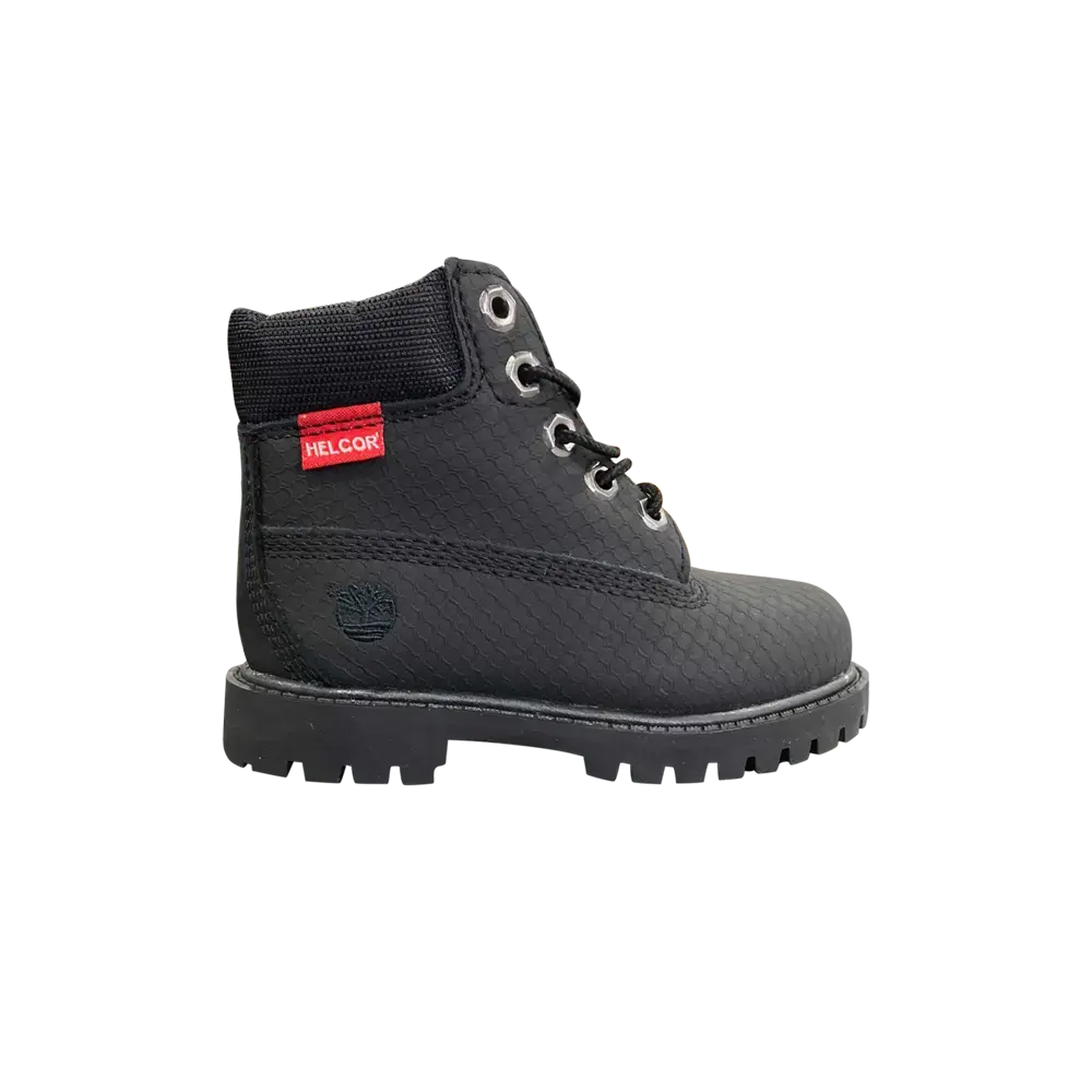 Ботинки детские Timberland Premium 6 Inch Toddler на шнурках, черный