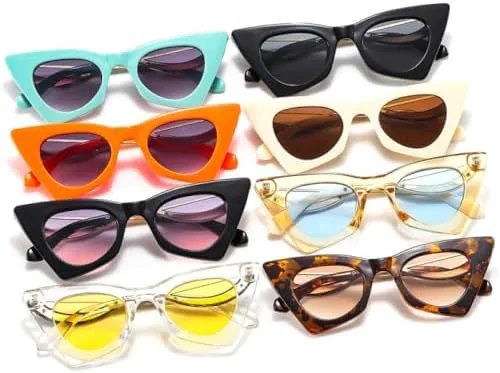 

Модные женские солнцезащитные очки в винтажном металлическом цвете с разноцветной оправой. Уникальные модные женские очки с защитой от УФ-излучения UV400 MTZJH, Black