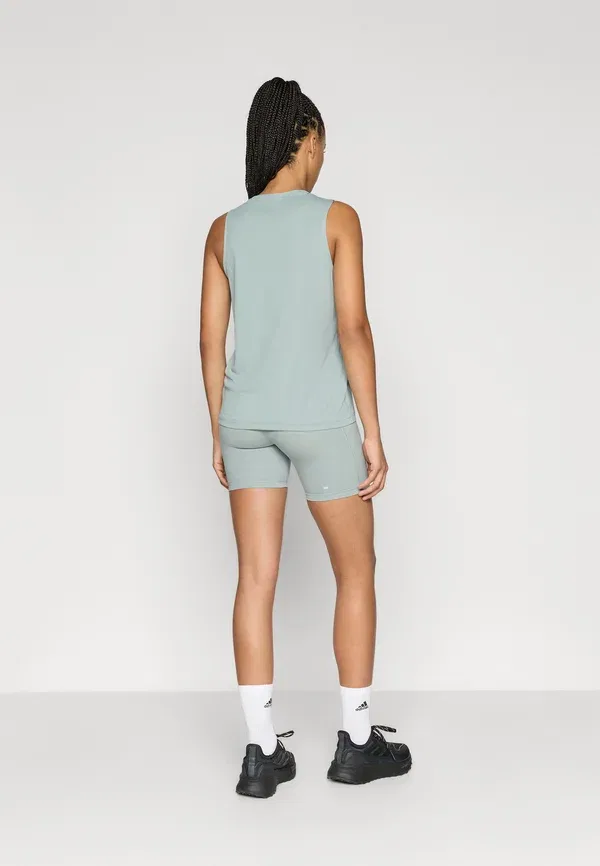 Тайтсы беговые Adi 365 Short Short Adidas Performance, шалфей — фото 3