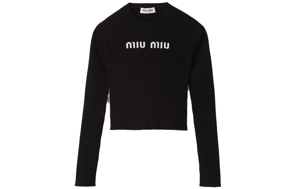 

Трикотаж женский черный Miu Miu