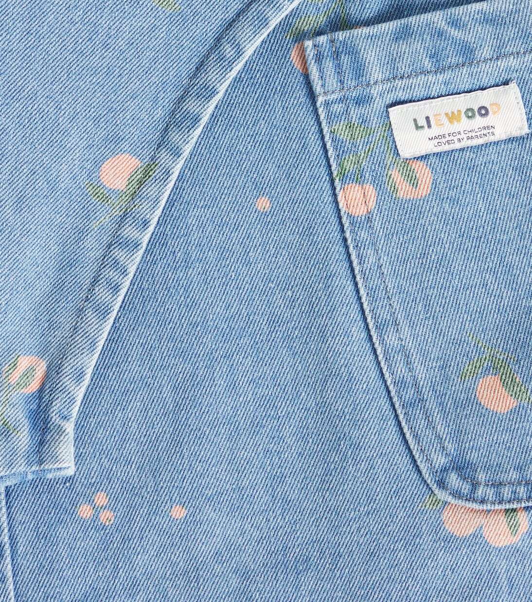 Джинсовое платье с принтом Анжелика Liewood, Peach/Light Blue Denim — фото 3