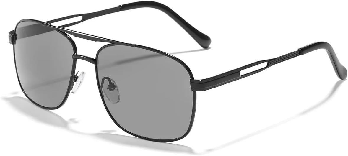 

Солнцезащитные очки с защитой UV400 | Панк, металлические петли, градиентные линзы | для женщин и мужчин, для занятий спортом на открытом воздухе и путешествий DSVIGF, Black Gray